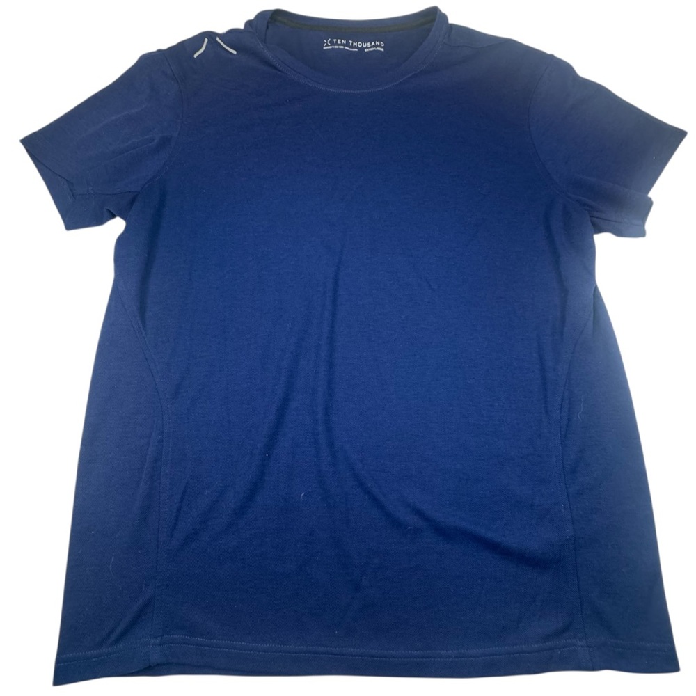 SOLD !!!!! T-Shirt Men's Size XL Blue Performance Tee Gym Activewear Stretch